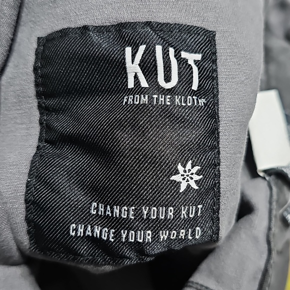 Wit & Wisdom Black and Gray Camo Straight-Leg Pants Size 6 - Picture 4 of 7